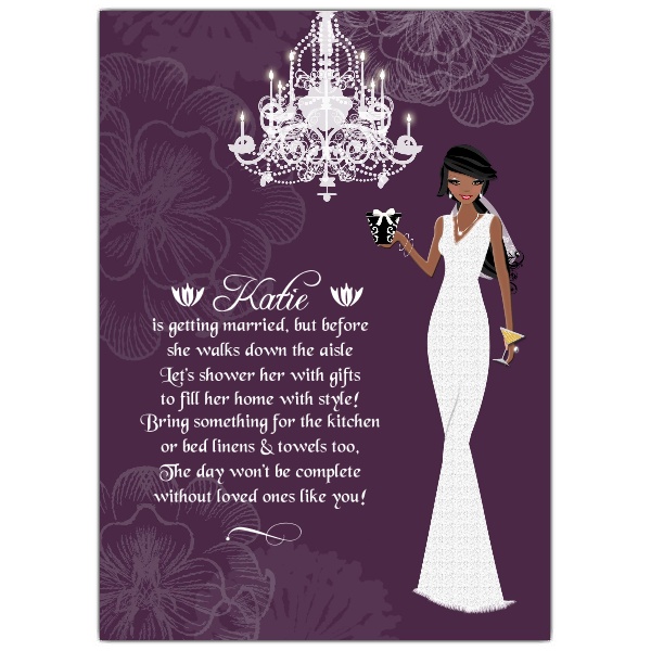 Bridal shower invitation jingles