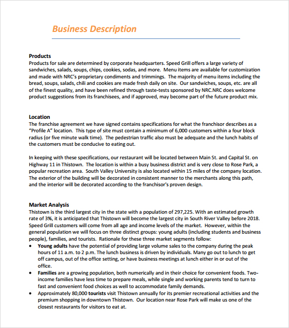 Sample business plans and templates