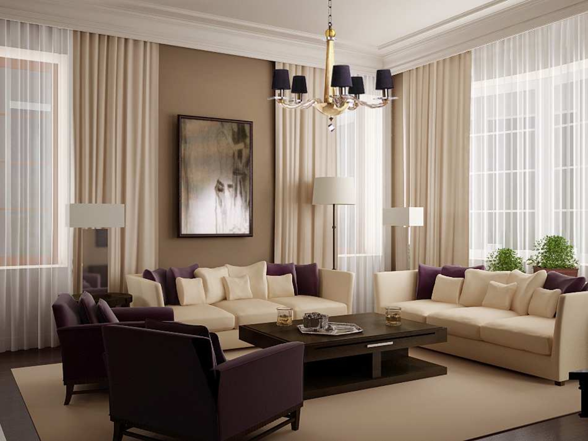 elegant living room designs modern rooms interior elegante decor color wallpaper paint wall sala small livingroom decorating fotolip colors brown