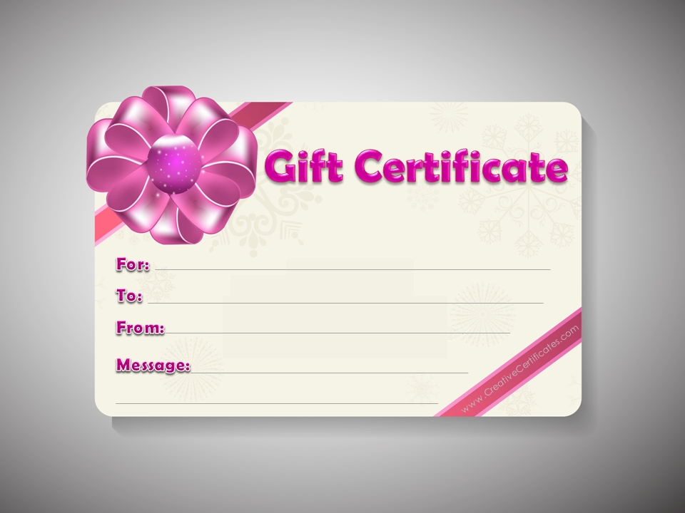 Gift Certificate Template | Fotolip.com Rich image and wallpaper