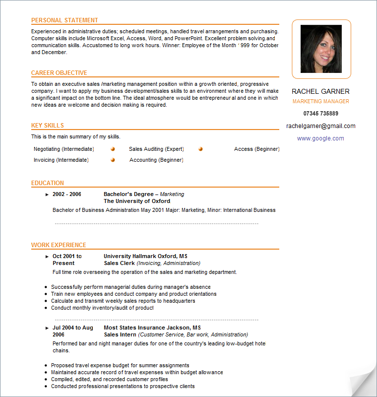 Make cv resume