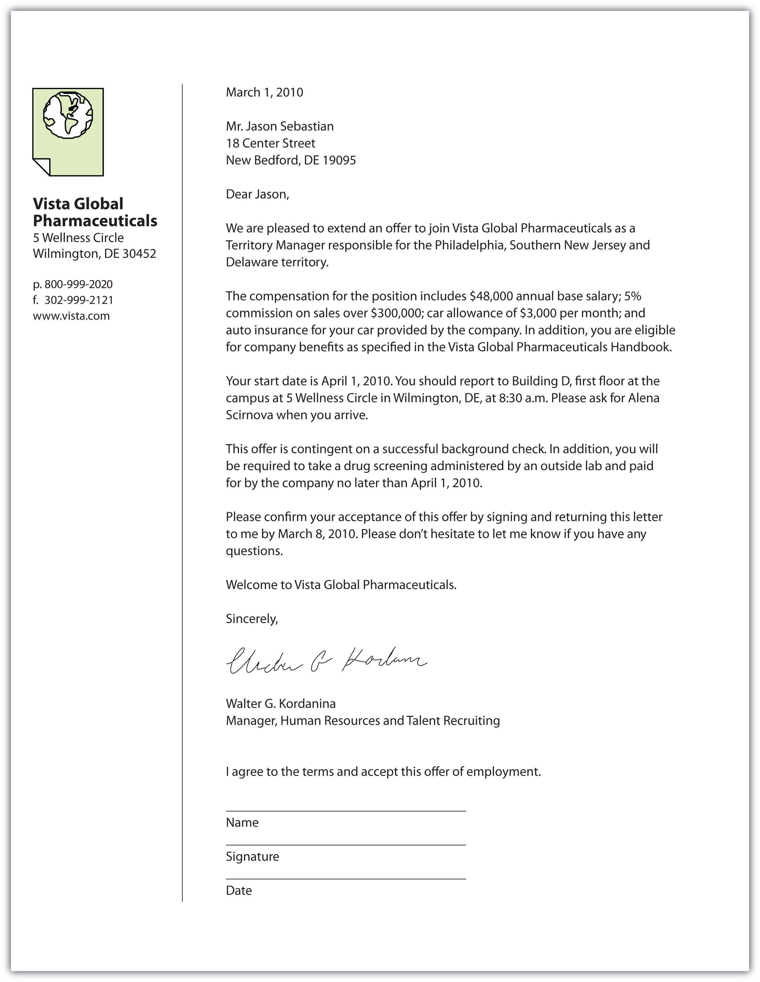 Job Offer Letter Template Fotolip Rich Image And Wallpaper