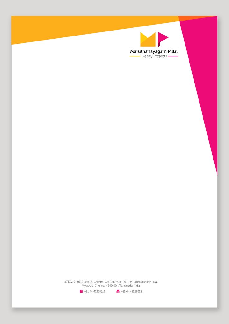 Letterhead With Logo Template