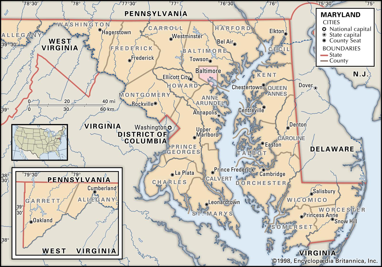 Maryland Map 1