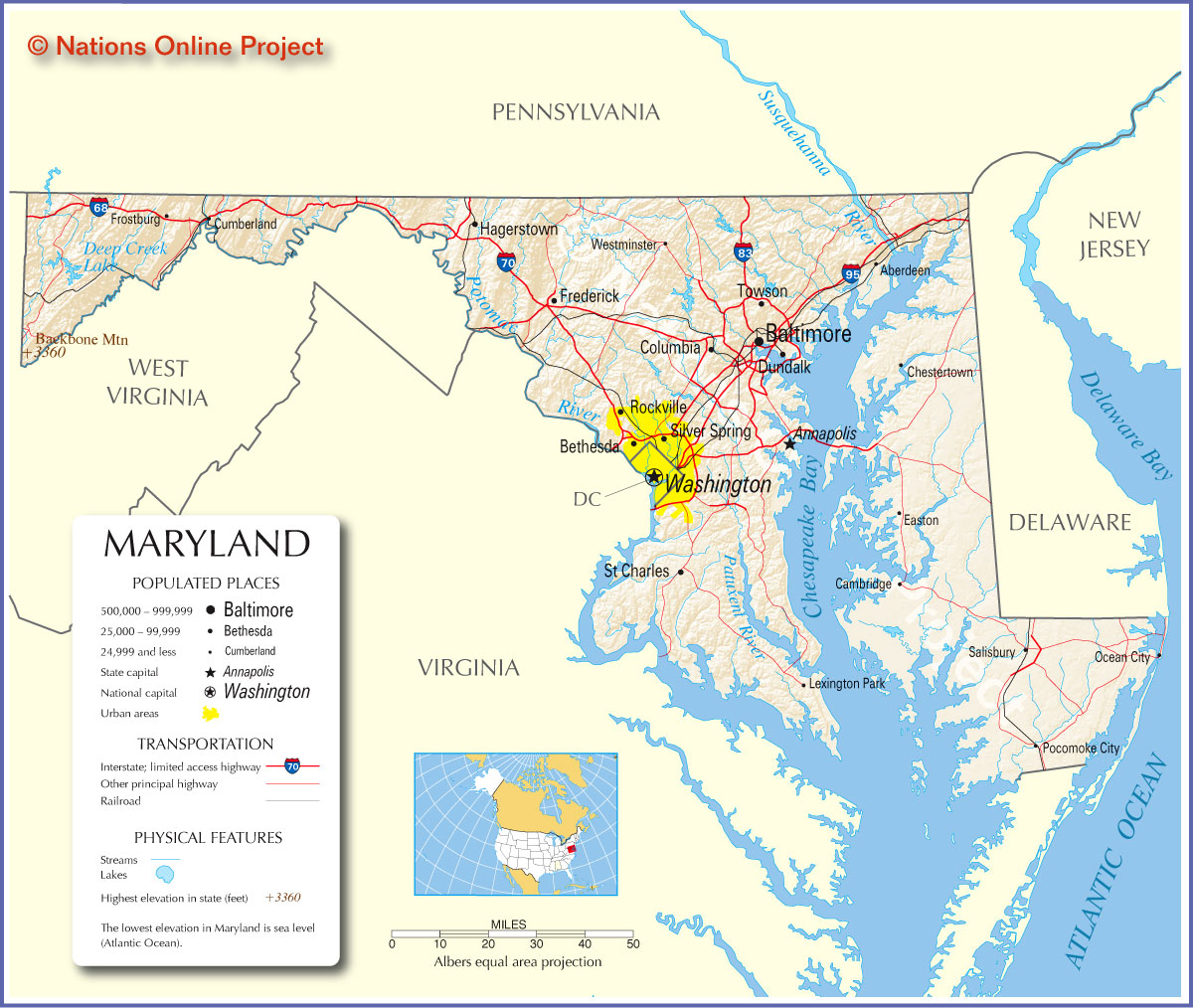 maryland map coloring page