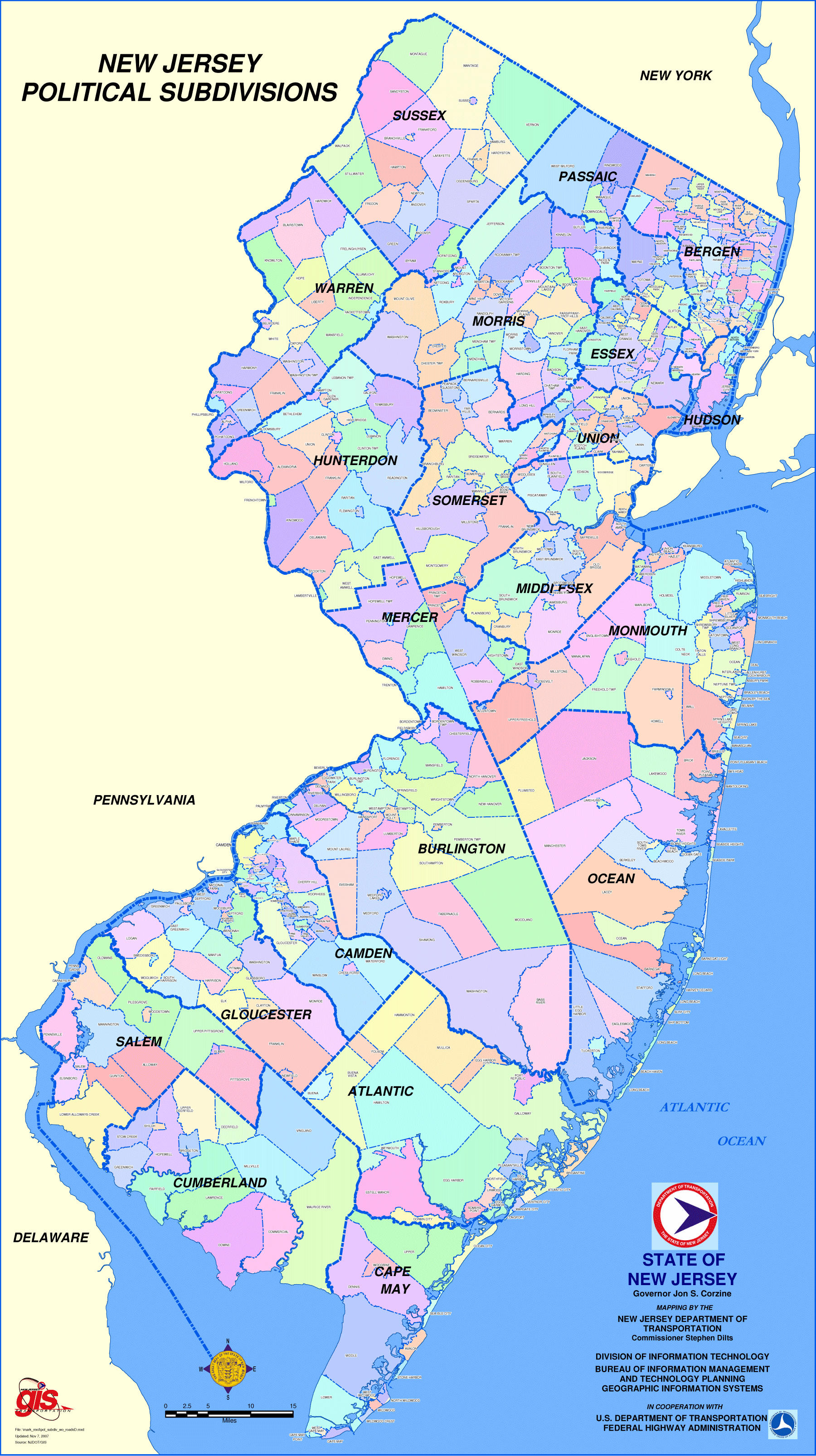 New Jersey Map | Fotolip.com Rich image and wallpaper