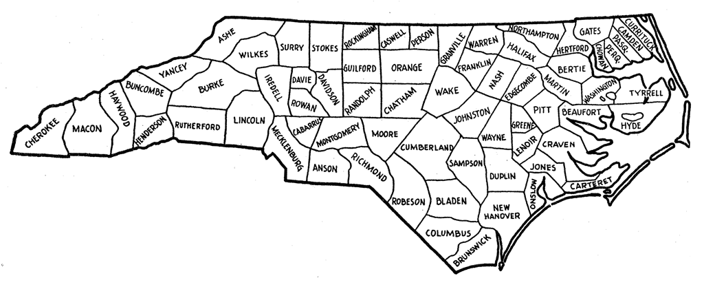 North Carolina County Map Rich Image And Wallpaper