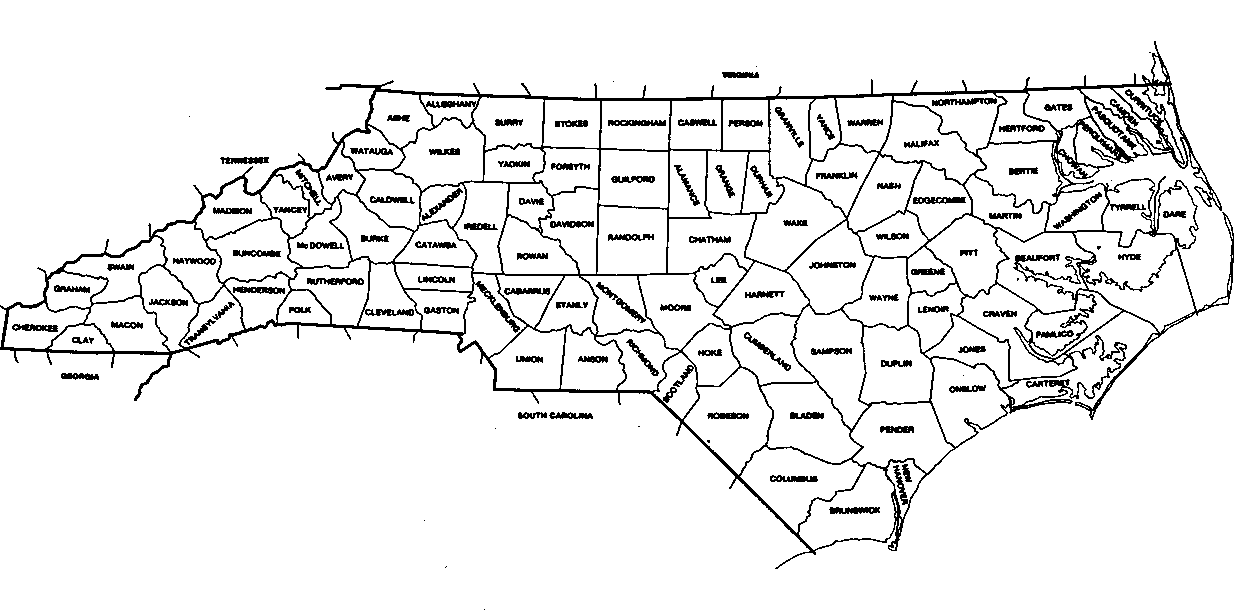 North Carolina County Map Rich image and wallpaper