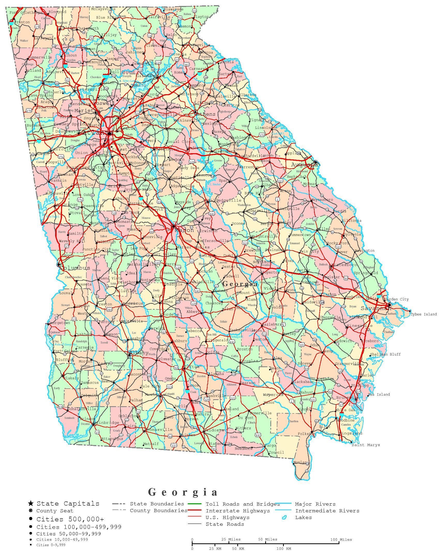 Political Map Of Georgia Fotolip Rich Image And Wallpaper
