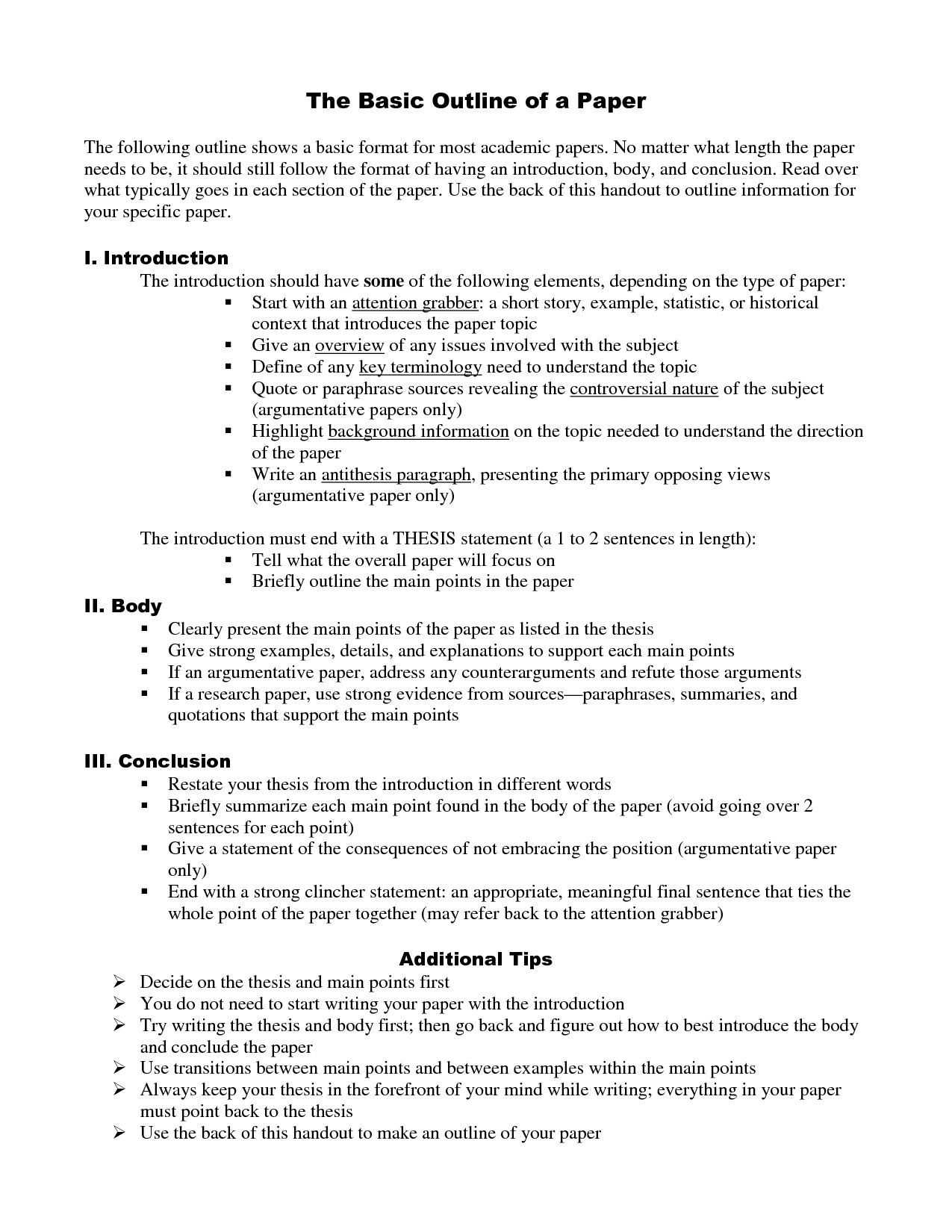 research project essay format