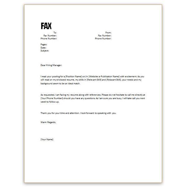 Cover letter examples for resume