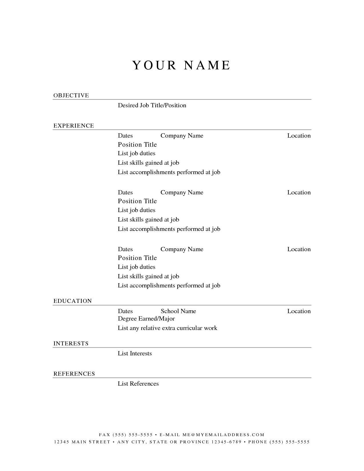 Listing personal references on resume