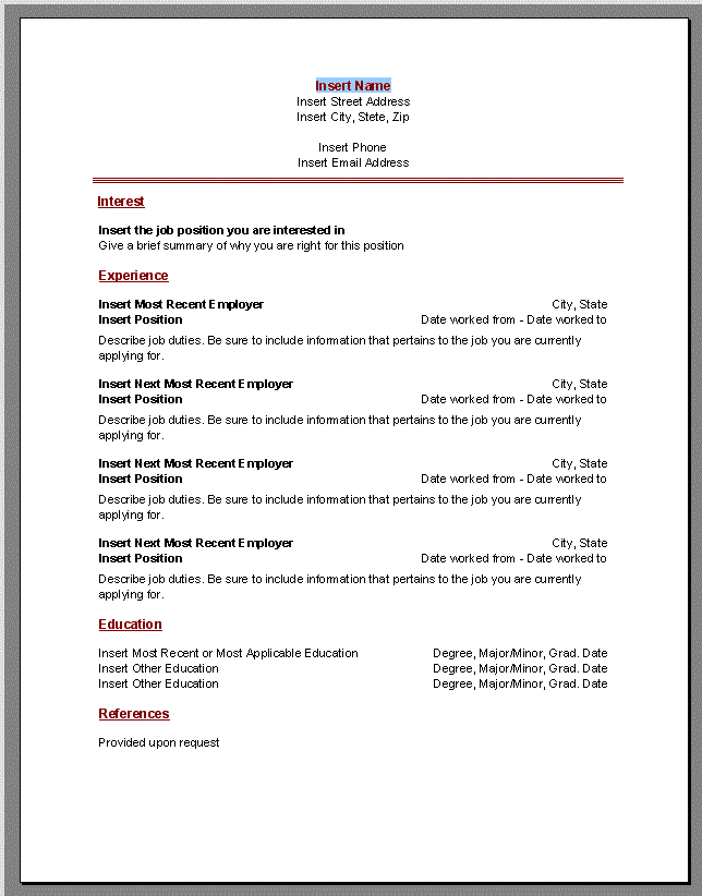 resume rich text format ebook database