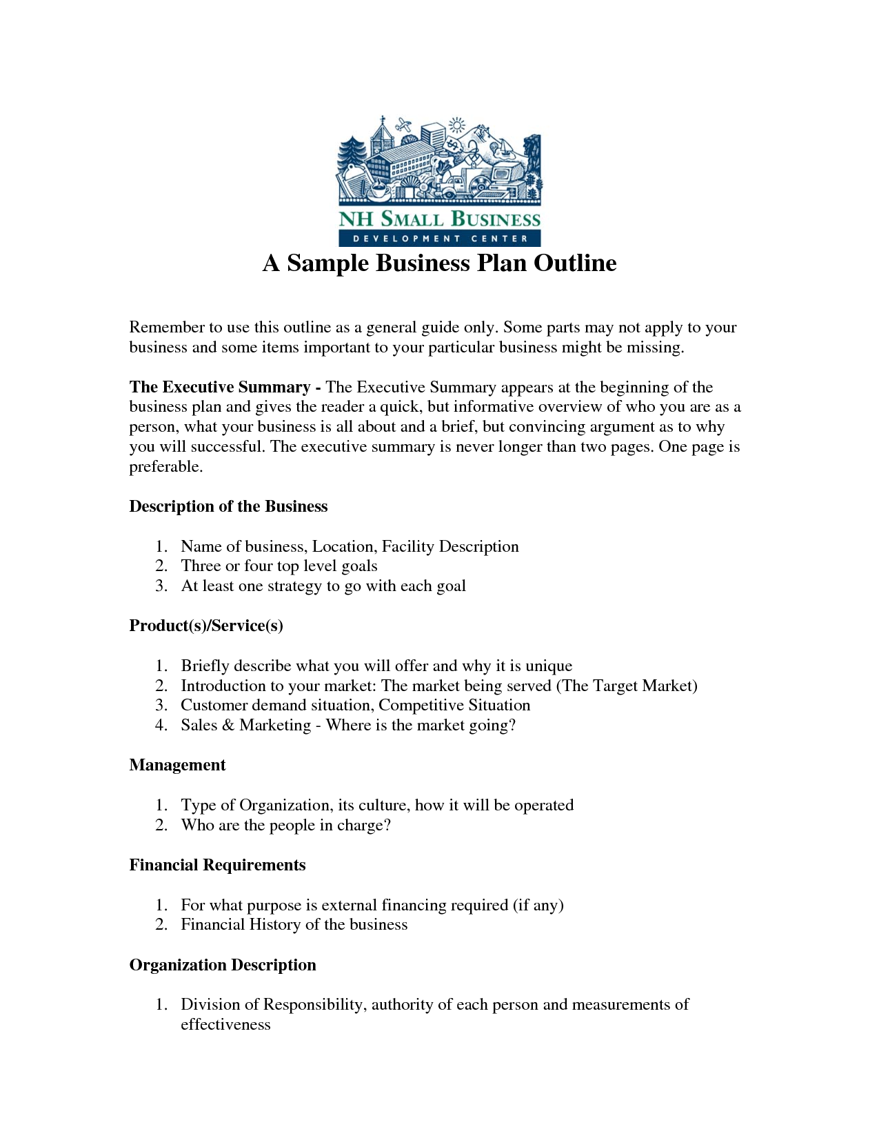 Sample business plan for website company