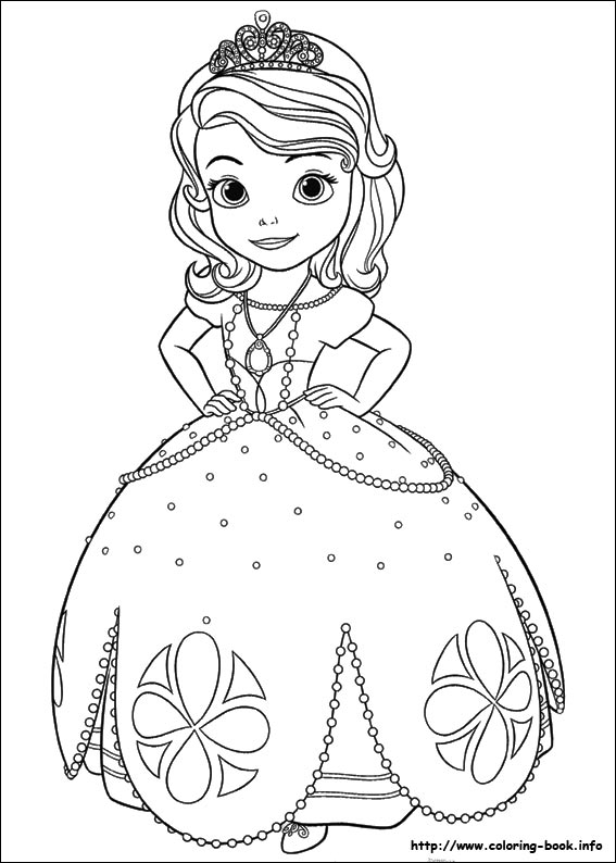 Sofia the First Coloring Pages 1