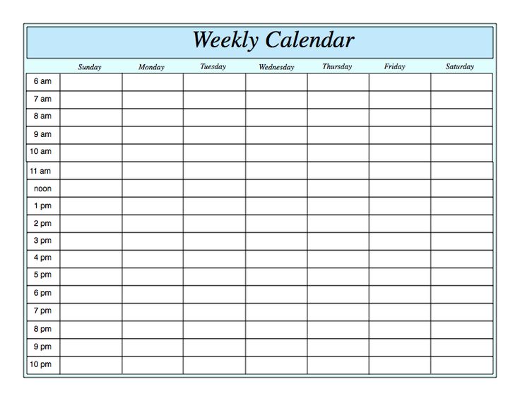 Weekly Calendar | Fotolip.com Rich image and wallpaper