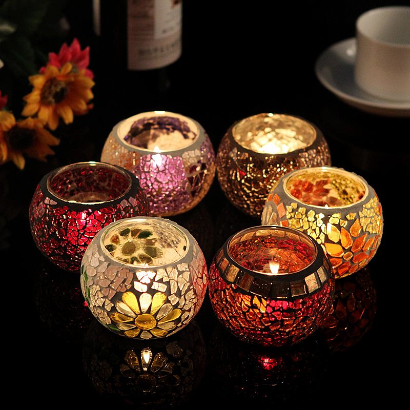 Aliexpresscom : Buy Hot sale! Glass mosaic lantern candle