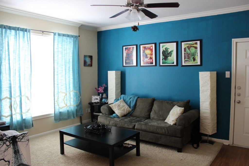 Living Room: Ceiling Fan With Light Installation For Small