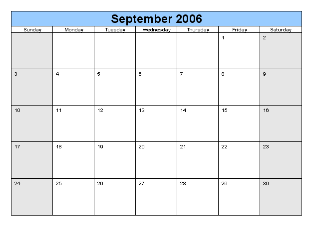 word templates calendars