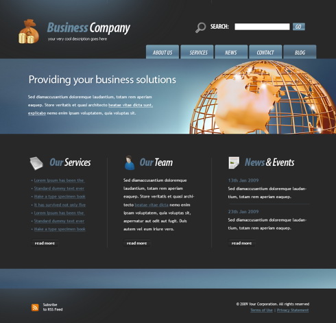 Website Template of Burhan SEO and Design
