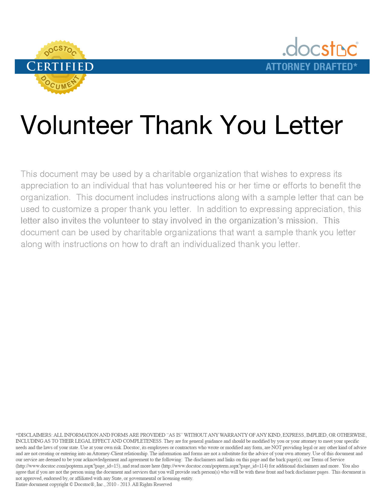 Volunteer appreciation letter sample Rich image and wallpaper