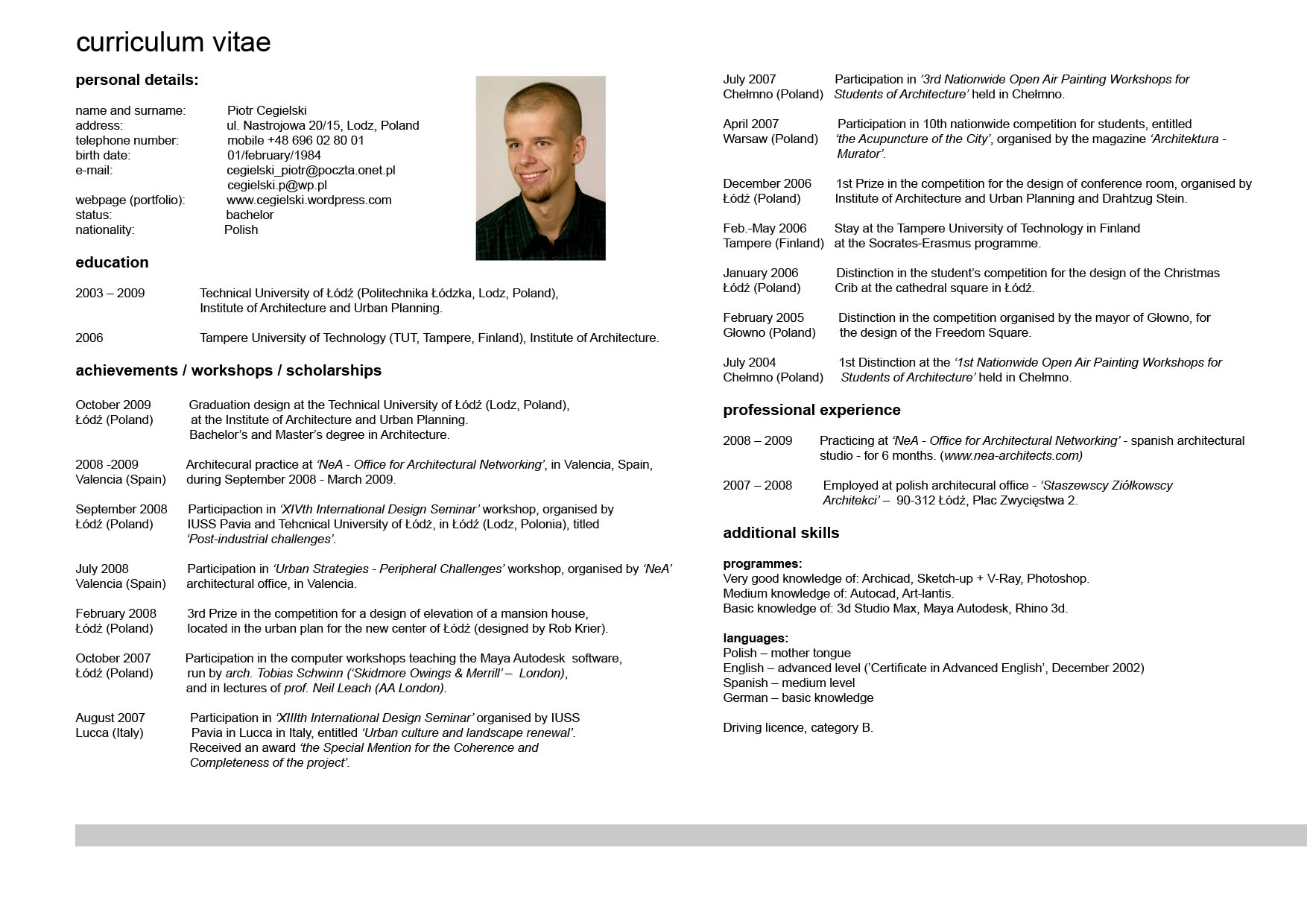 Curriculum Vitae Rich Image And Wallpaper