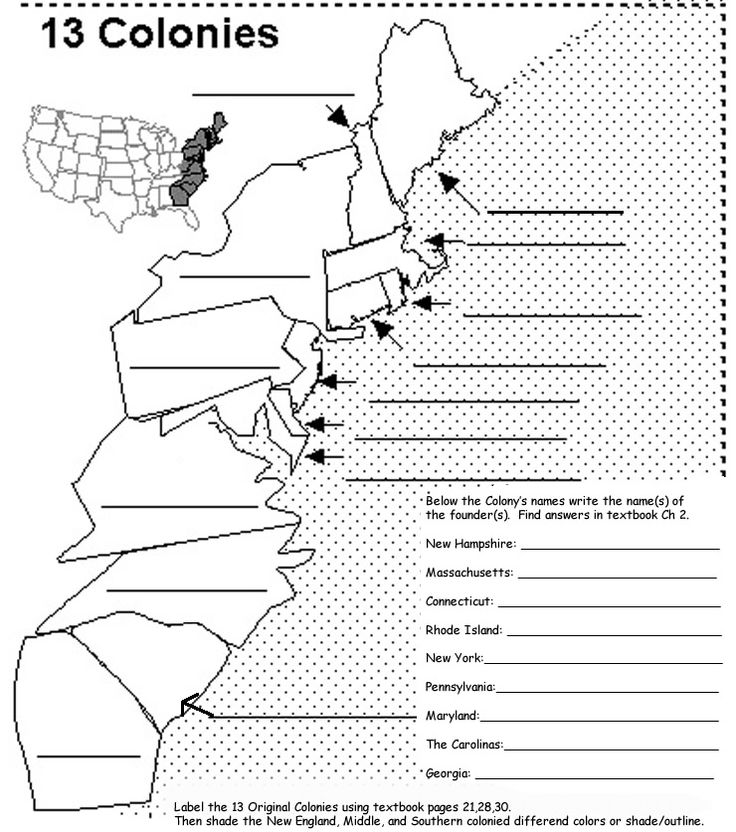 13 Colonies Map - Fotolip