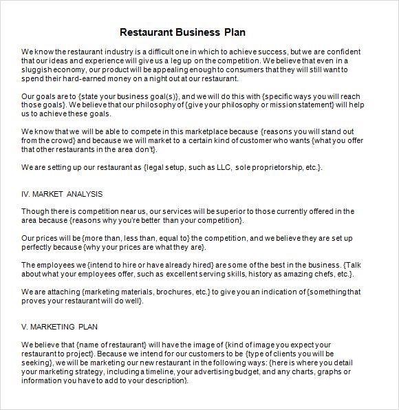 Business plan template