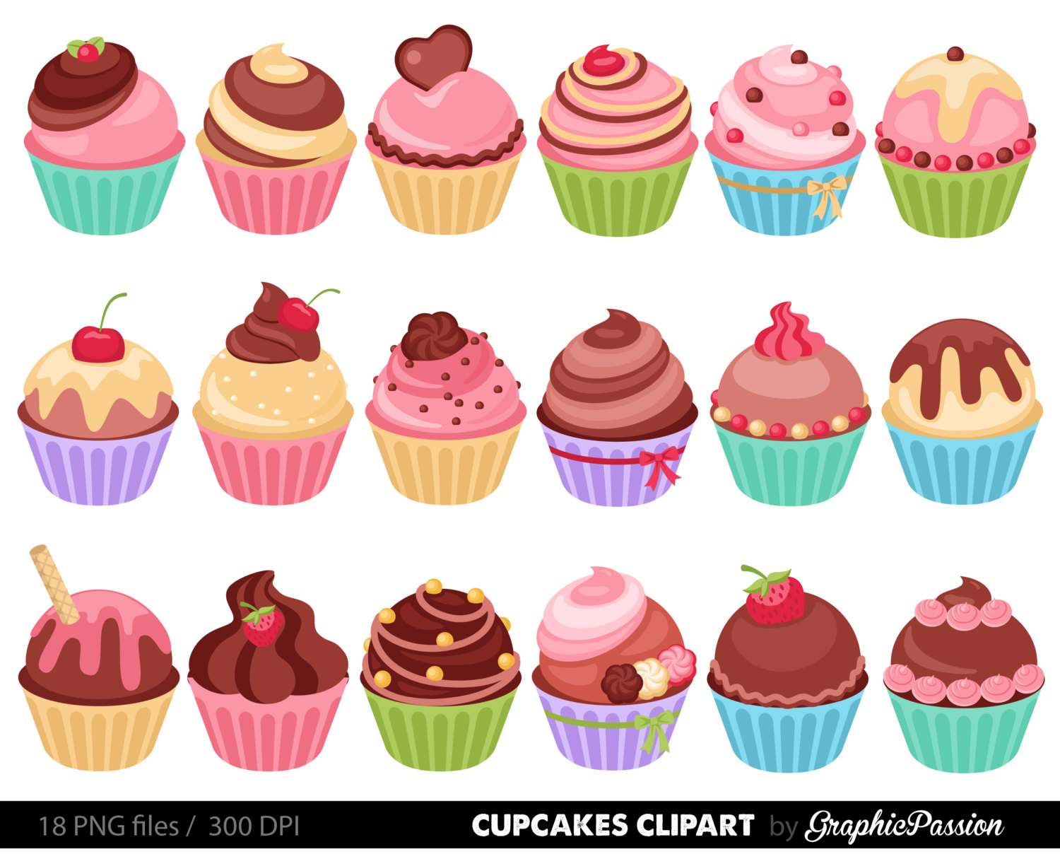 Cupcakes Clipart