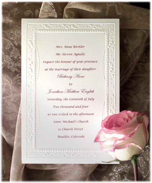 Formal Wedding Invitation Templates 4