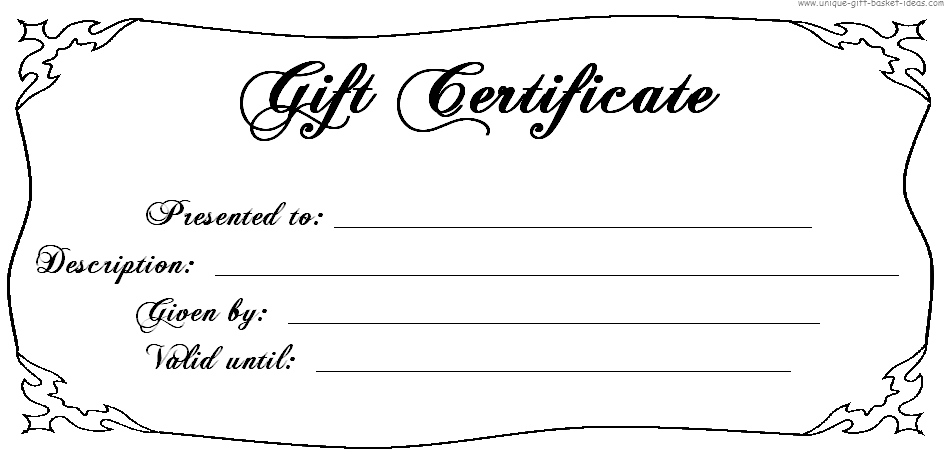 Gift Certificate Template Fotolip