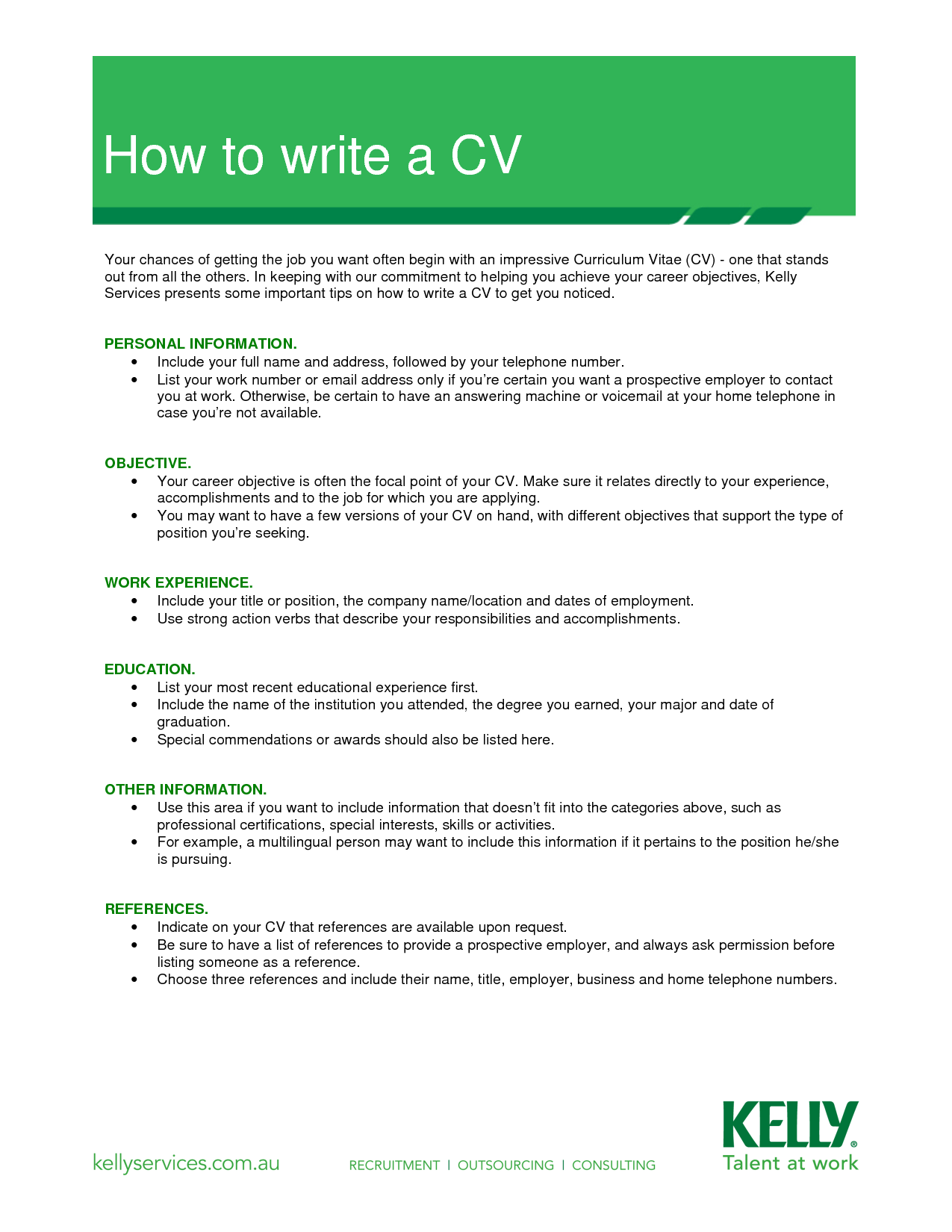 write my cv online