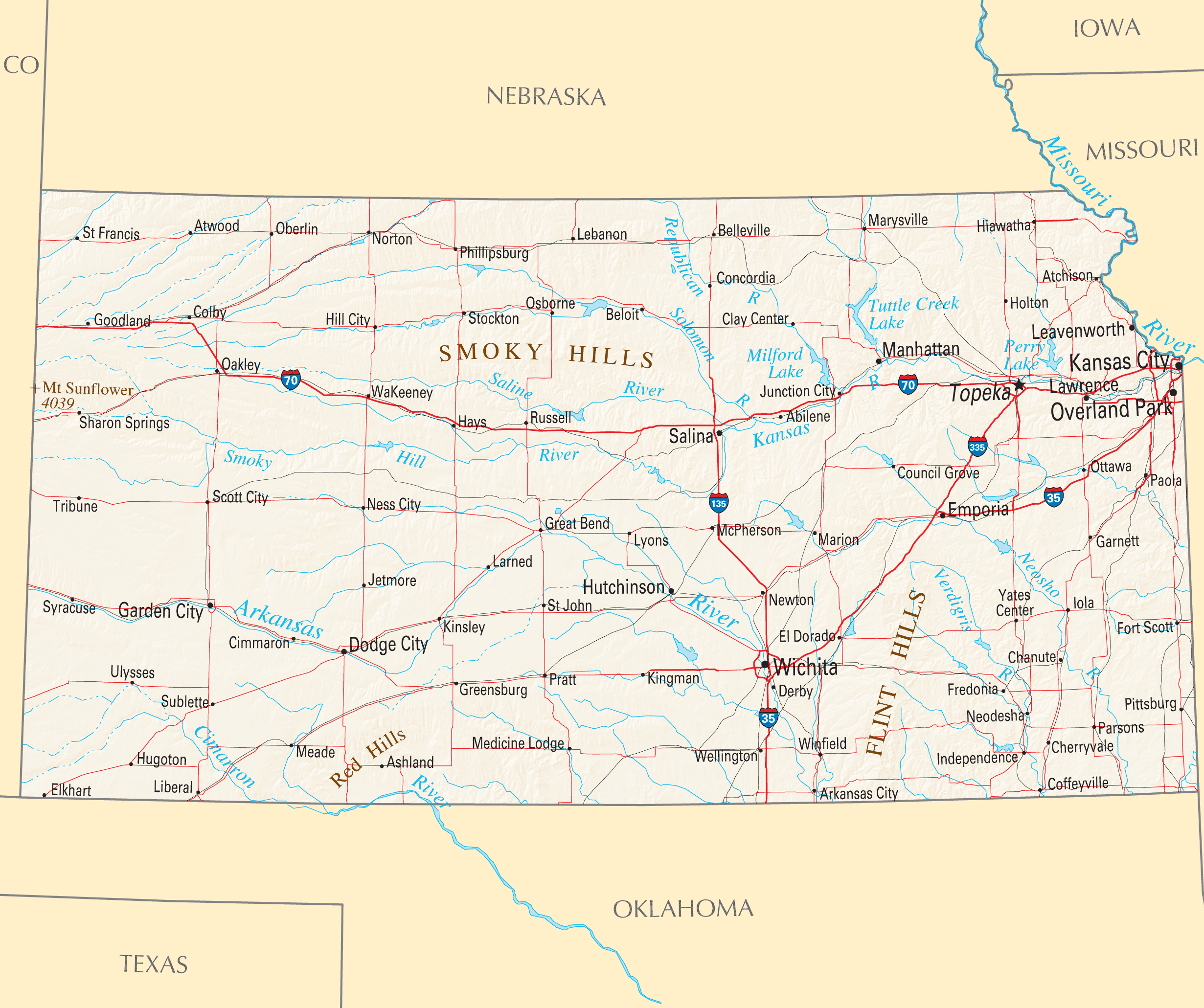 Kansas Atlas Map 