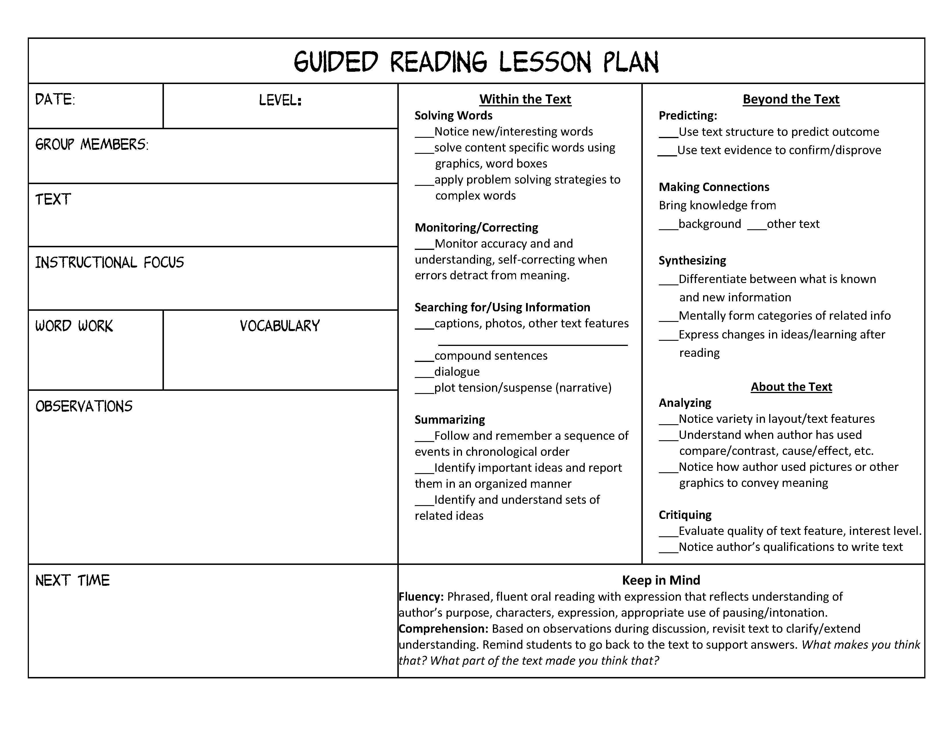 lesson plans for teaching