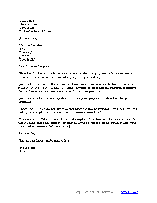 Letter of Employment