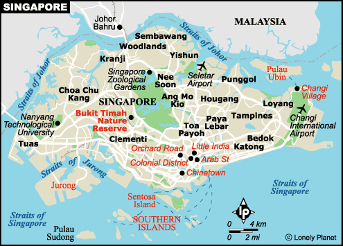 Map of Singapore