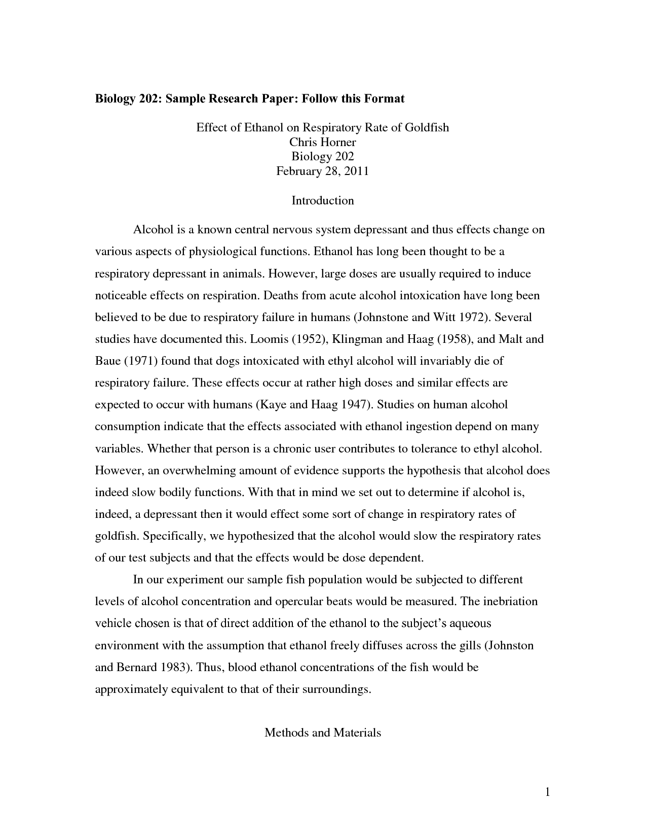 college major research paper