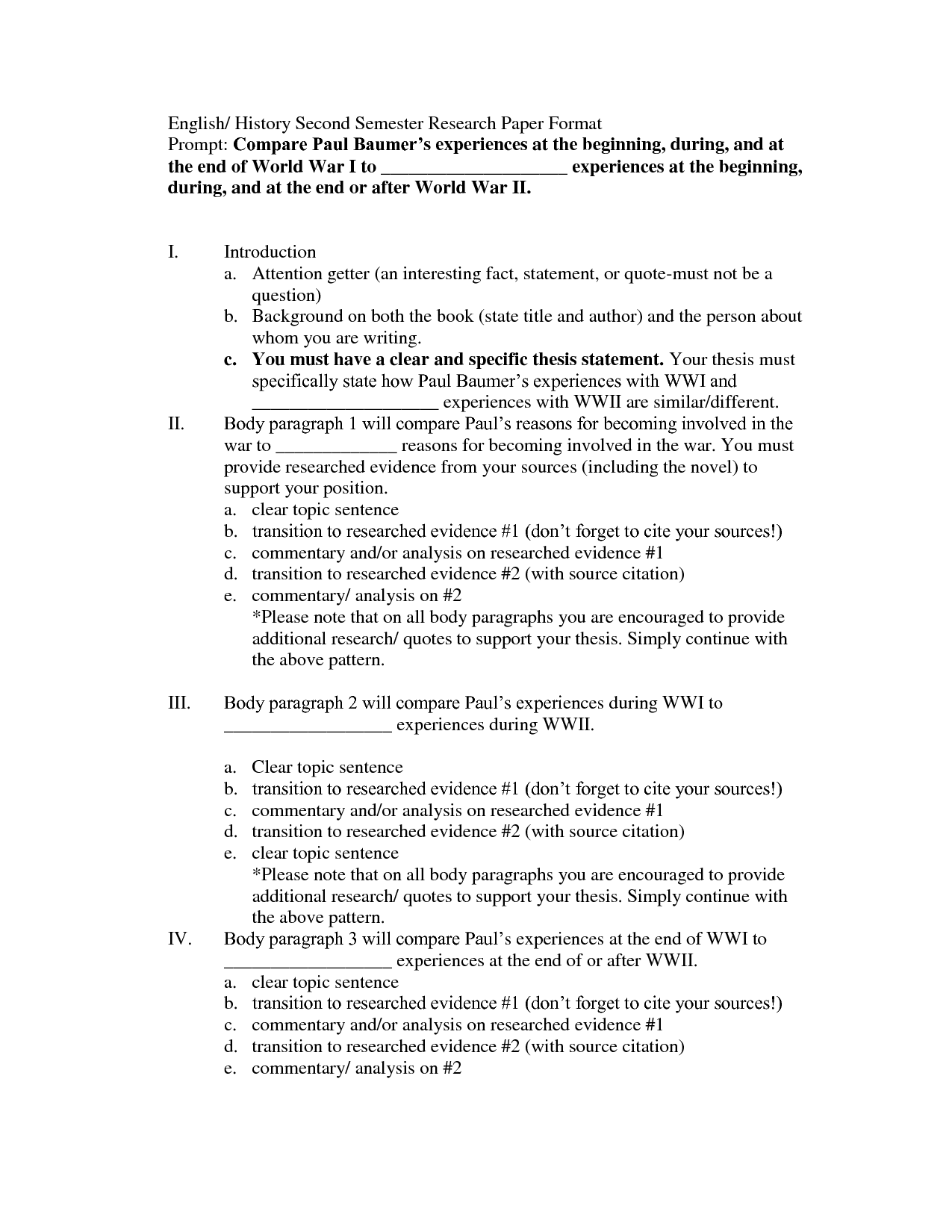 Research Paper Format - Fotolip