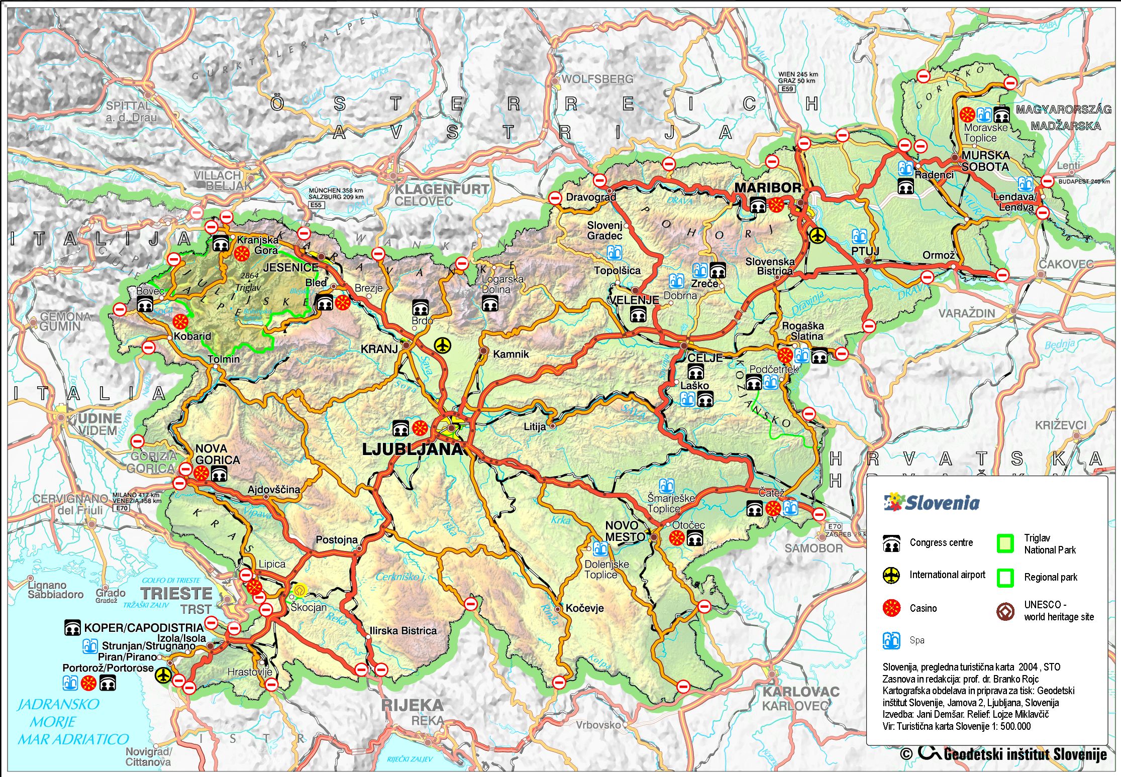 Slovenia Map - Fotolip