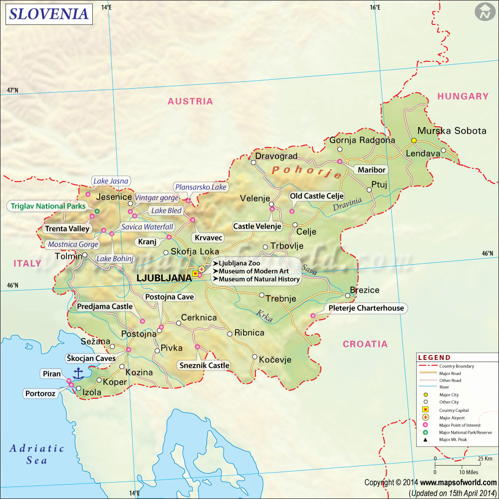 Slovenia Map - Fotolip