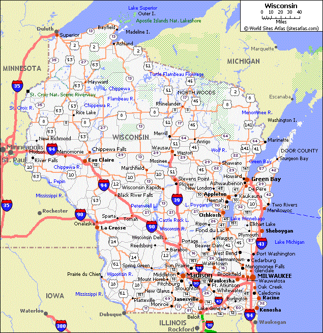 Wisconsin Map