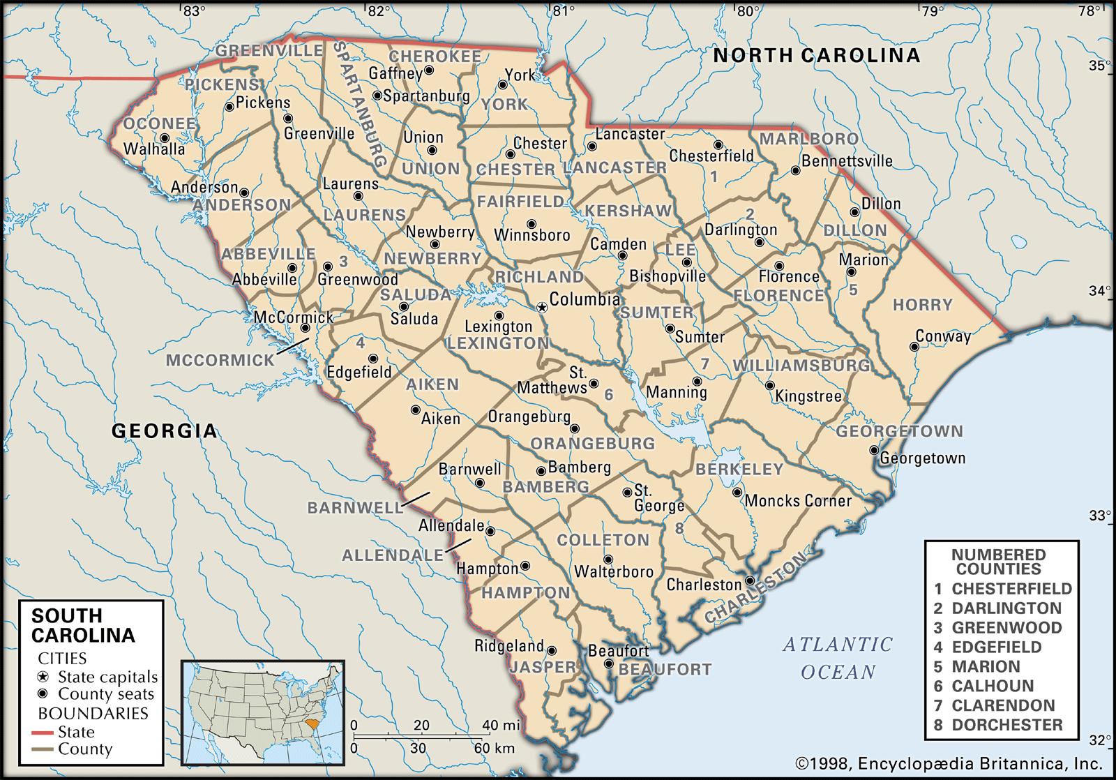 Maps Of South Carolina Fotolip