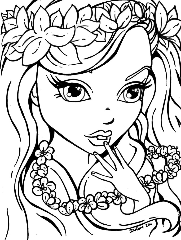 Free coloring pages for girls - Fotolip