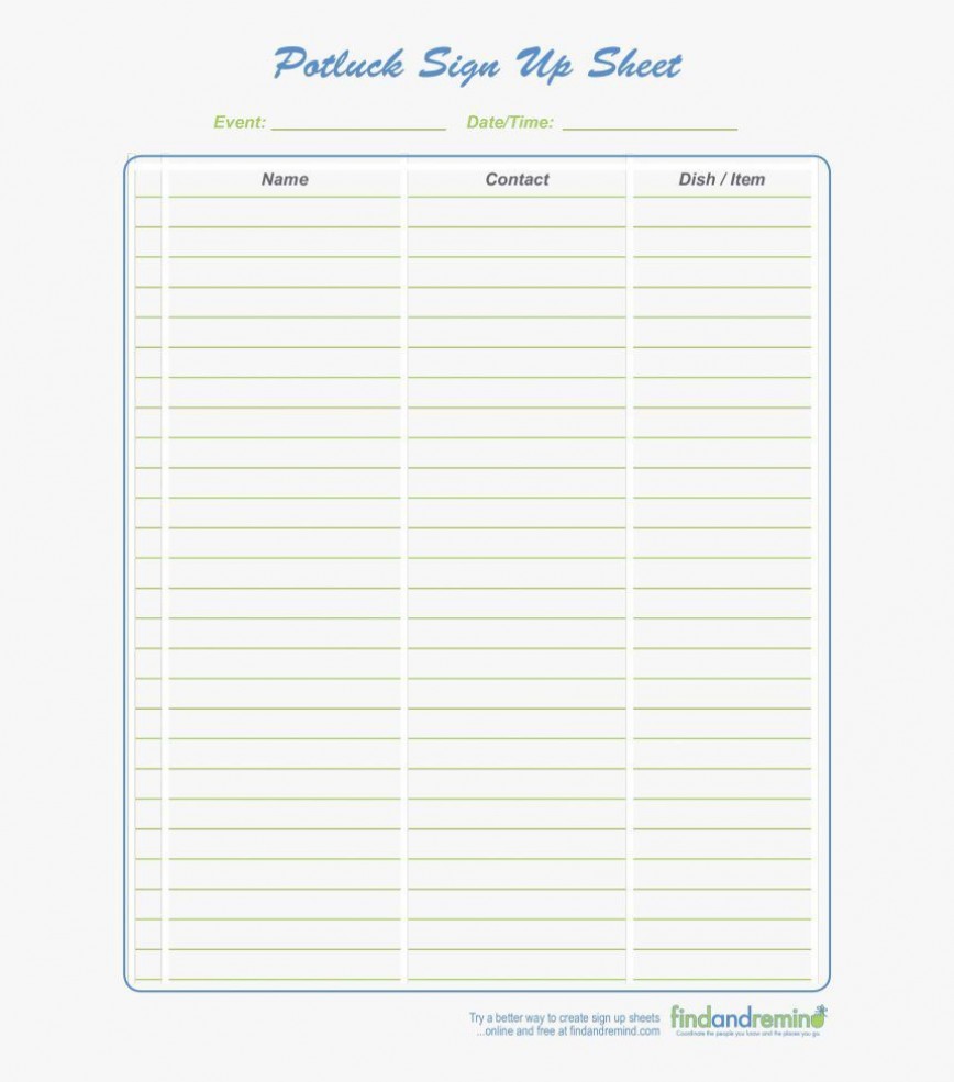 surprising free signup sheet template ideas