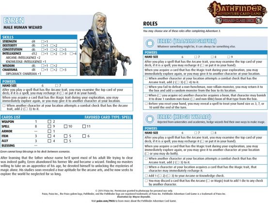 Pathfinder Character Sheet