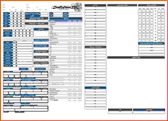 Pathfinder Character Sheet