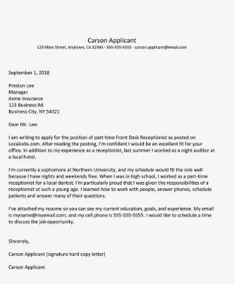 Cover Letter Example - thebalancecareers.com